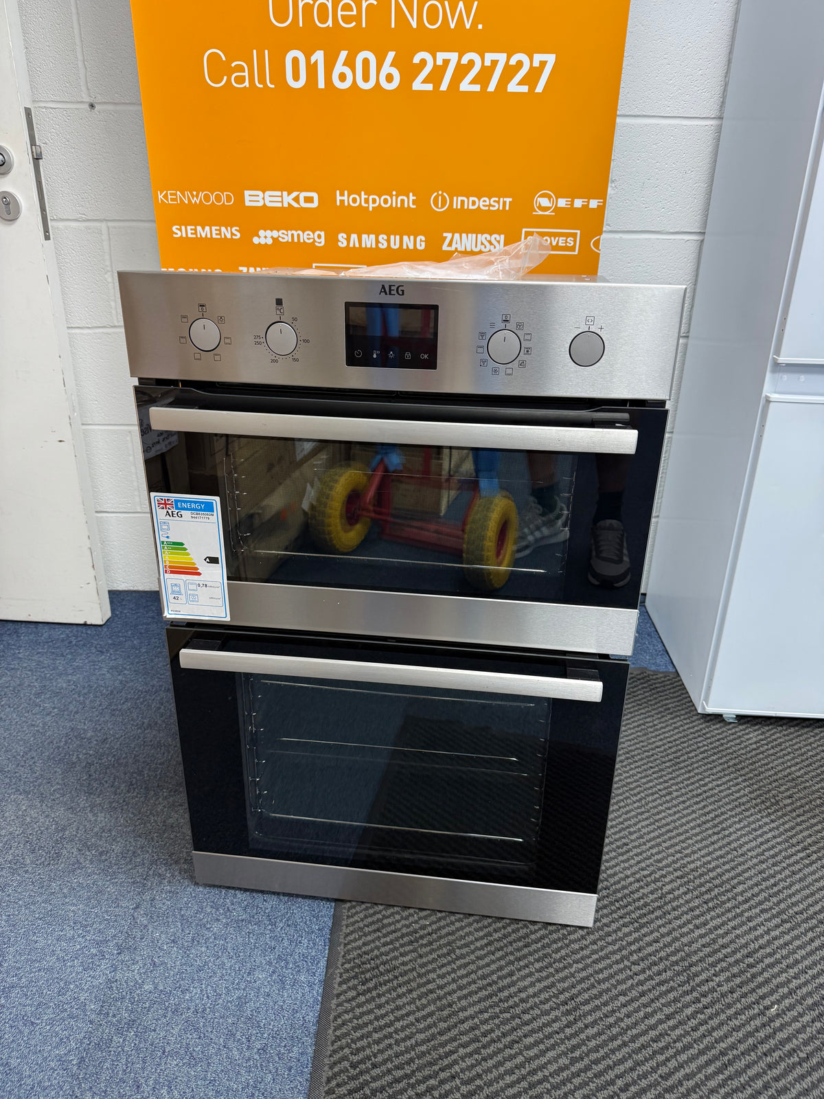 AEG 6000 Series DCB535060M (28) Double Built In Oven in Stainless Steel - A/A Rated - HW182728