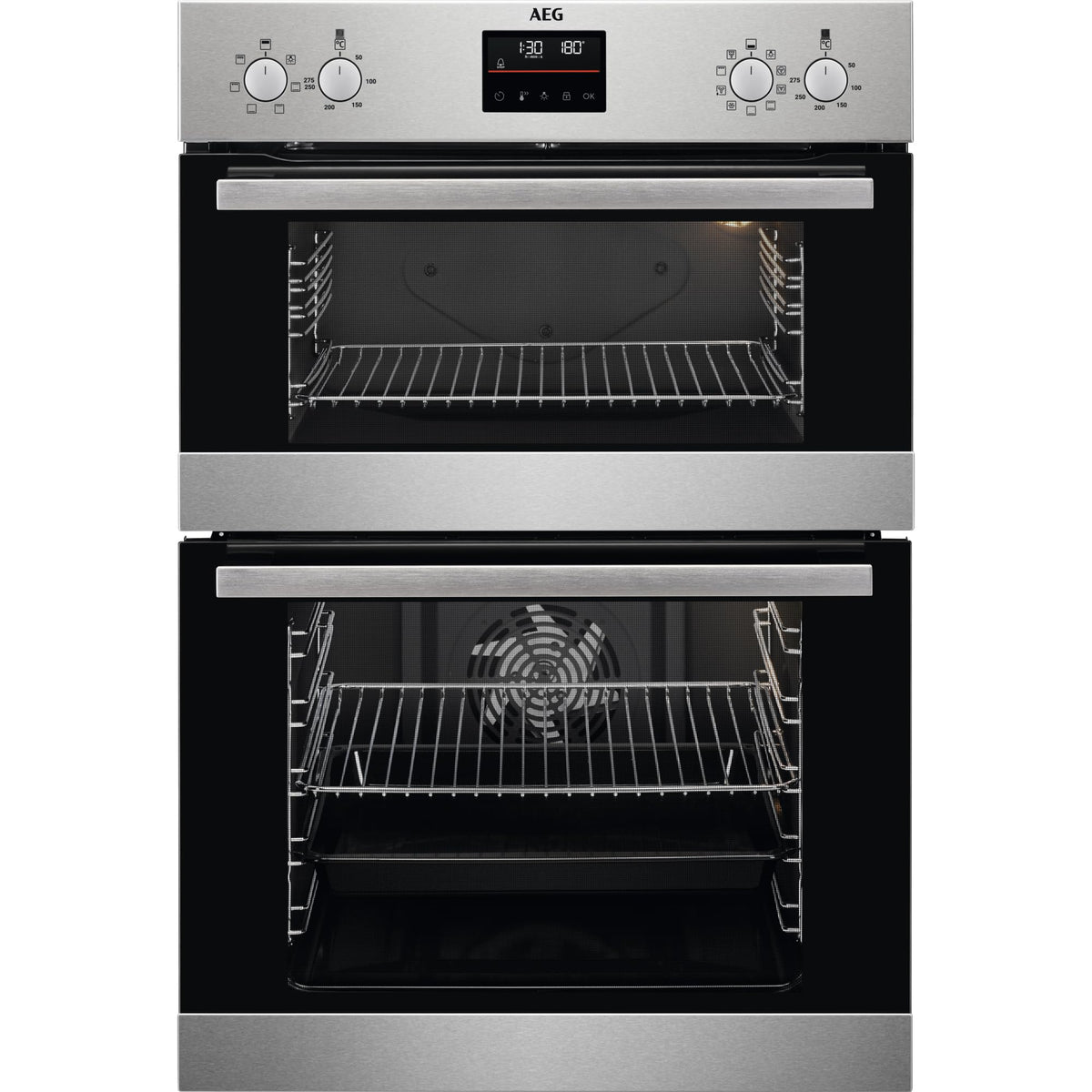 AEG 6000 Series DCB535060M (28) Double Built In Oven in Stainless Steel - A/A Rated - HW182728