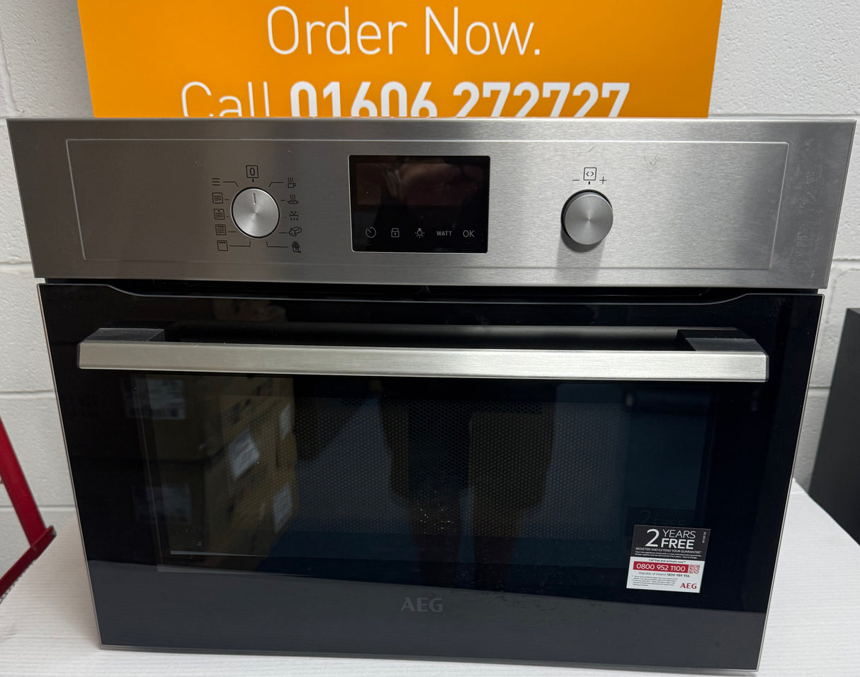 AEG 3000 KMX525060M (89) Built-In Microwave with Grill in Stainless Steel - (Ex Display) - HW182489