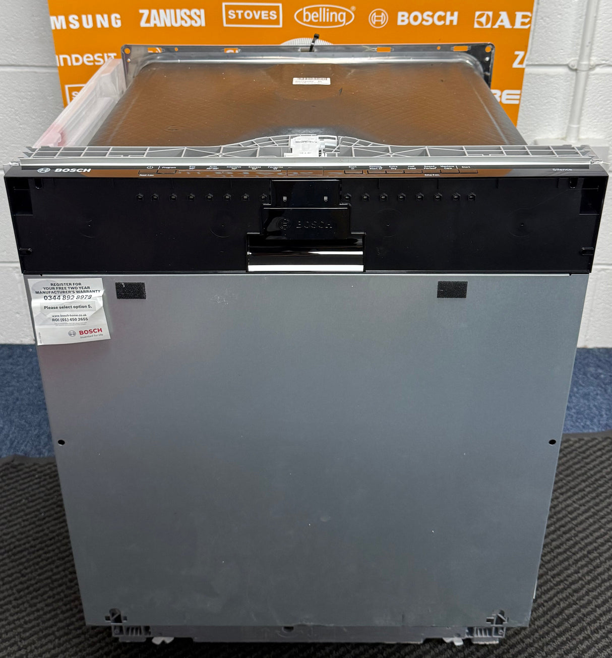 Bosch Series 2 SMV2HTX02G (90) 60cm Fully Integrated Dishwasher with Wi-Fi Enabled Home Connect - D Rated - (Ex Display )- HW182490