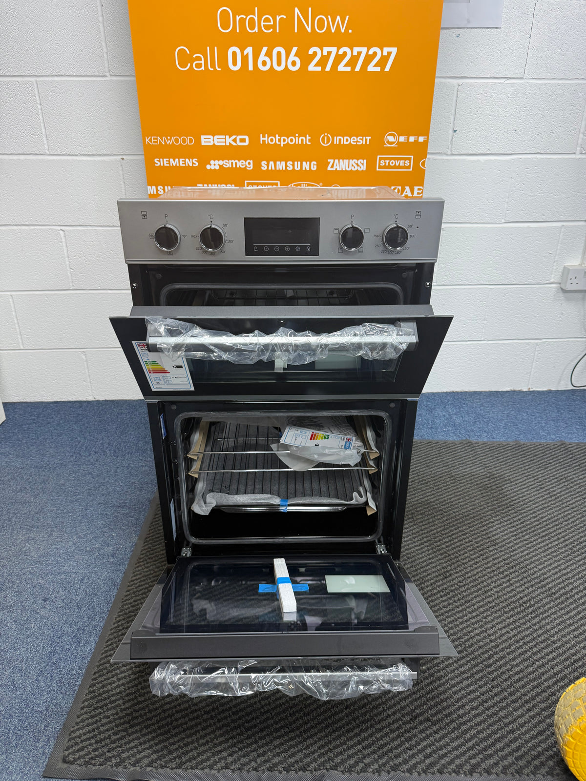 Beko RecycledNet® BBXDF22300S (86) Built In Double Oven in Silver - A/A Rated -( Ex display - HW182686