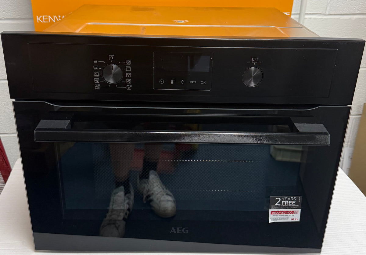 AEG KMX365060B (37) Built-In Combination Microwave Oven in Black - (Blemished) - HW182537