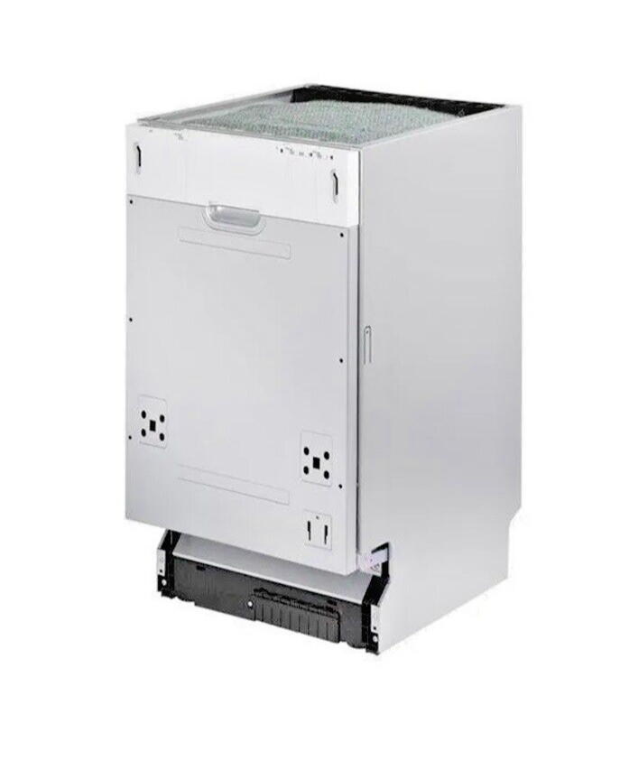 Teknix TBD455 Slimline 45cm Integrated Dishwasher with 9 Place Settings