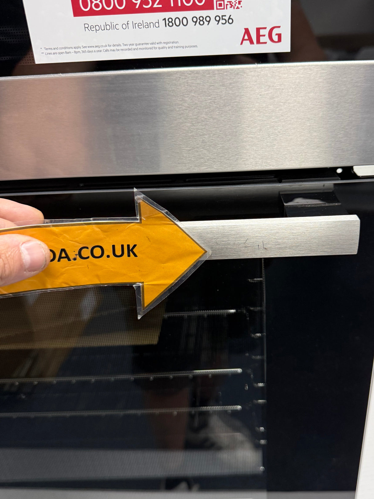 AEG 6000 DEB331010M (57) SurroundCook Clean Enamel Electric Double Built In Oven in Stainless Steel - A/A Rated - (Blemished ) - HW182457