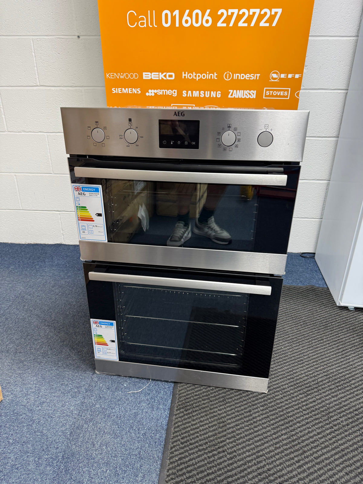 AEG 6000 Series DCB535060M (29) Double Built In Oven in Stainless Steel - A/A Rated - HW182729