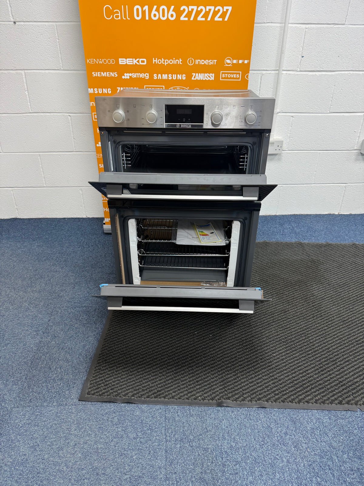 Bosch Series 2 MHA133BR0B (89) Built In Electric Double Oven in Stainless Steel - A Rated - (Ex Display blemished ) - HW182689