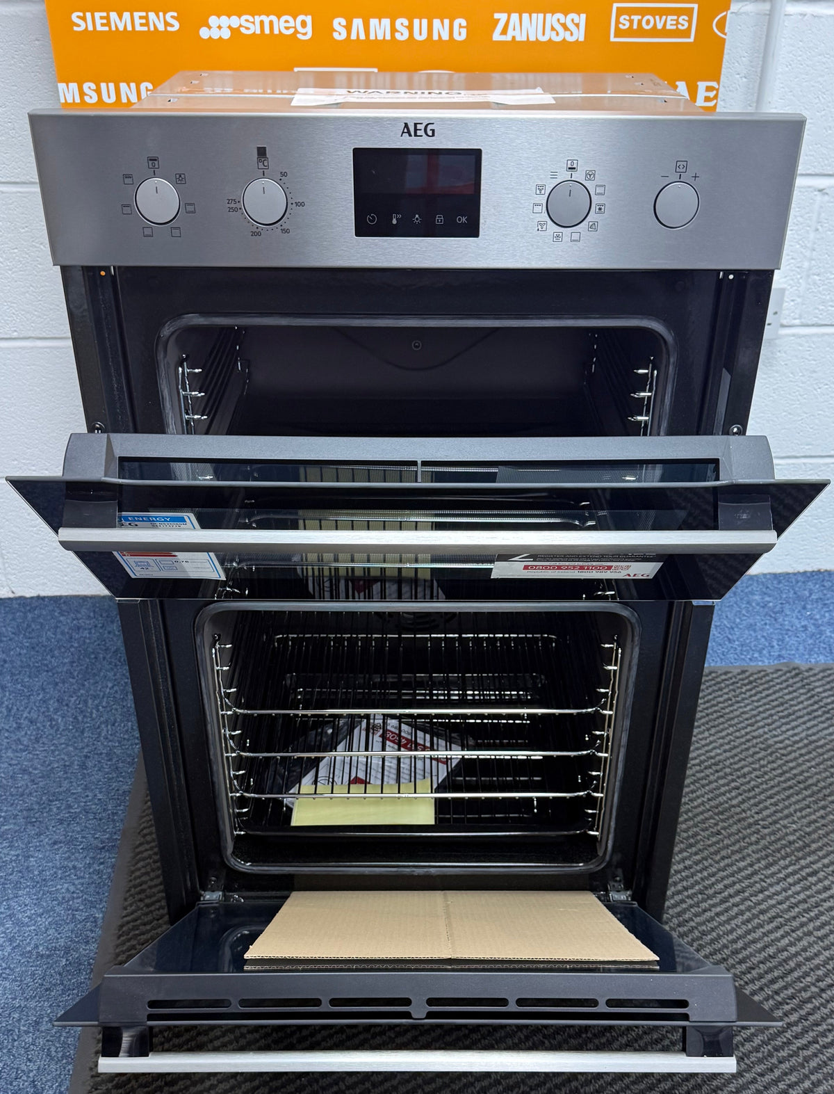 AEG 6000 Series DCB535060M (33) Double Built In Oven in Stainless Steel - A/A Rated - HW182533
