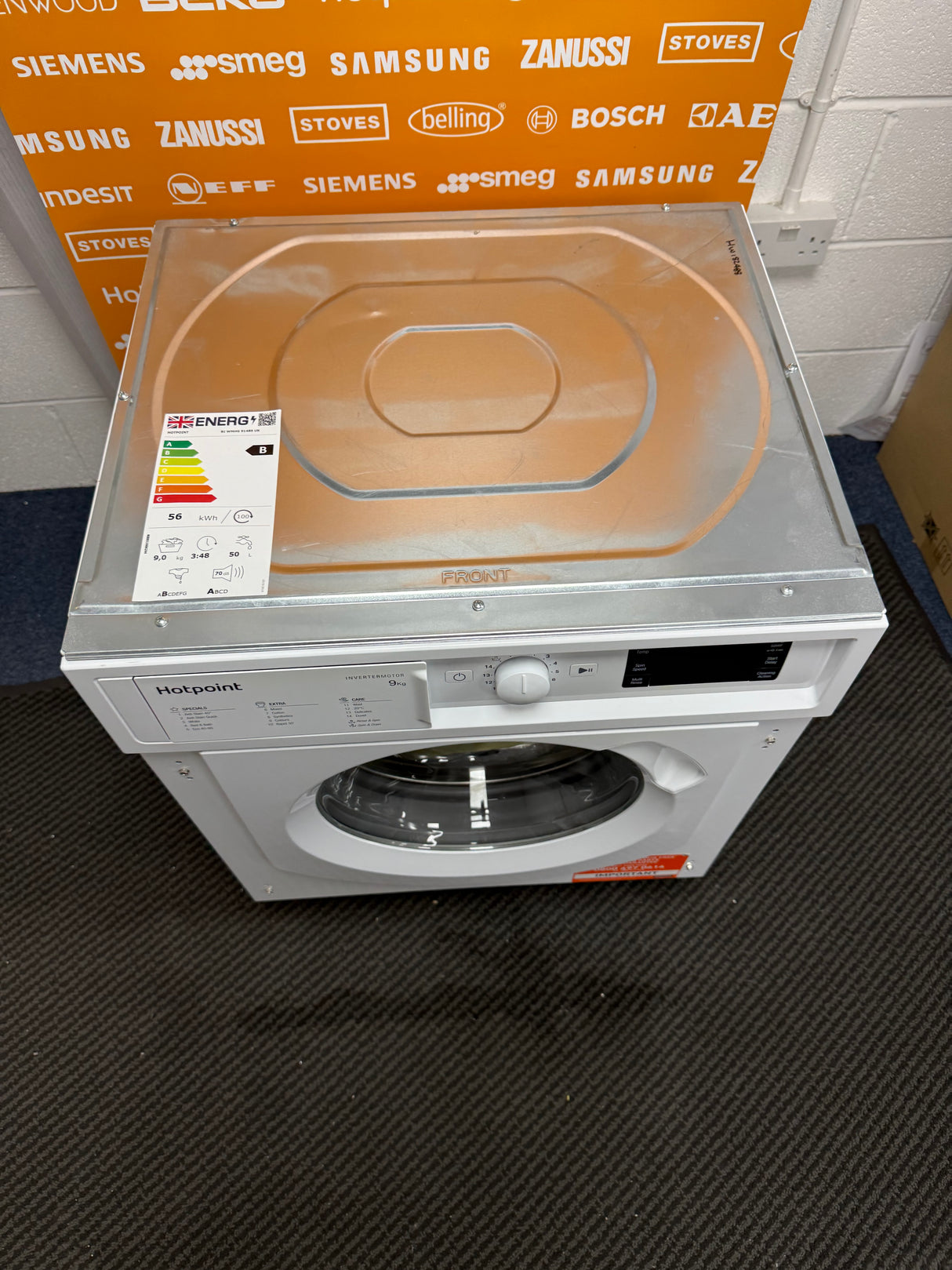 Hotpoint BI WMHG 91485 UK (88) 9KG 1400RPM Integrated Washing Machine - (Ex Display ) - HW182488