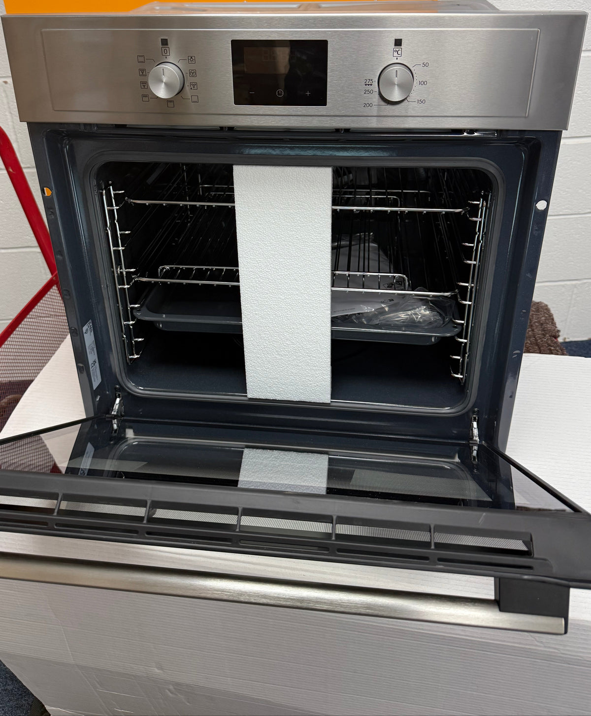 AEG BEX335011M (76) SurroundCook Built-in Electric Single Oven with Aqua Clean in Stainless Steel - A Rated - (Ex Display) - HW182776