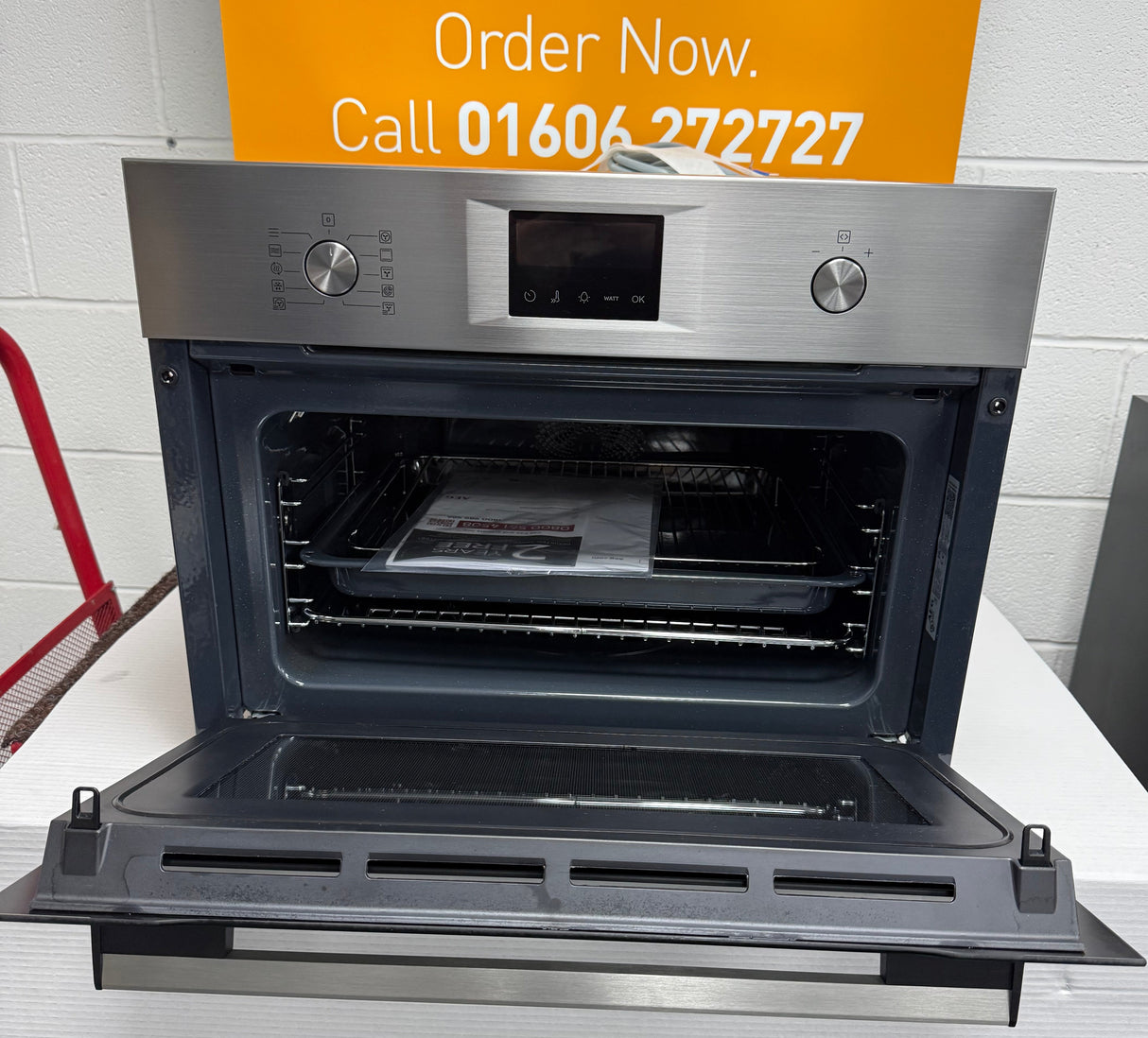 AEG OK6NK40M (78) 6000 Built-in CombiQuick® Microwave with Oven in Stainless Steel - (Ex Display) - HW182478
