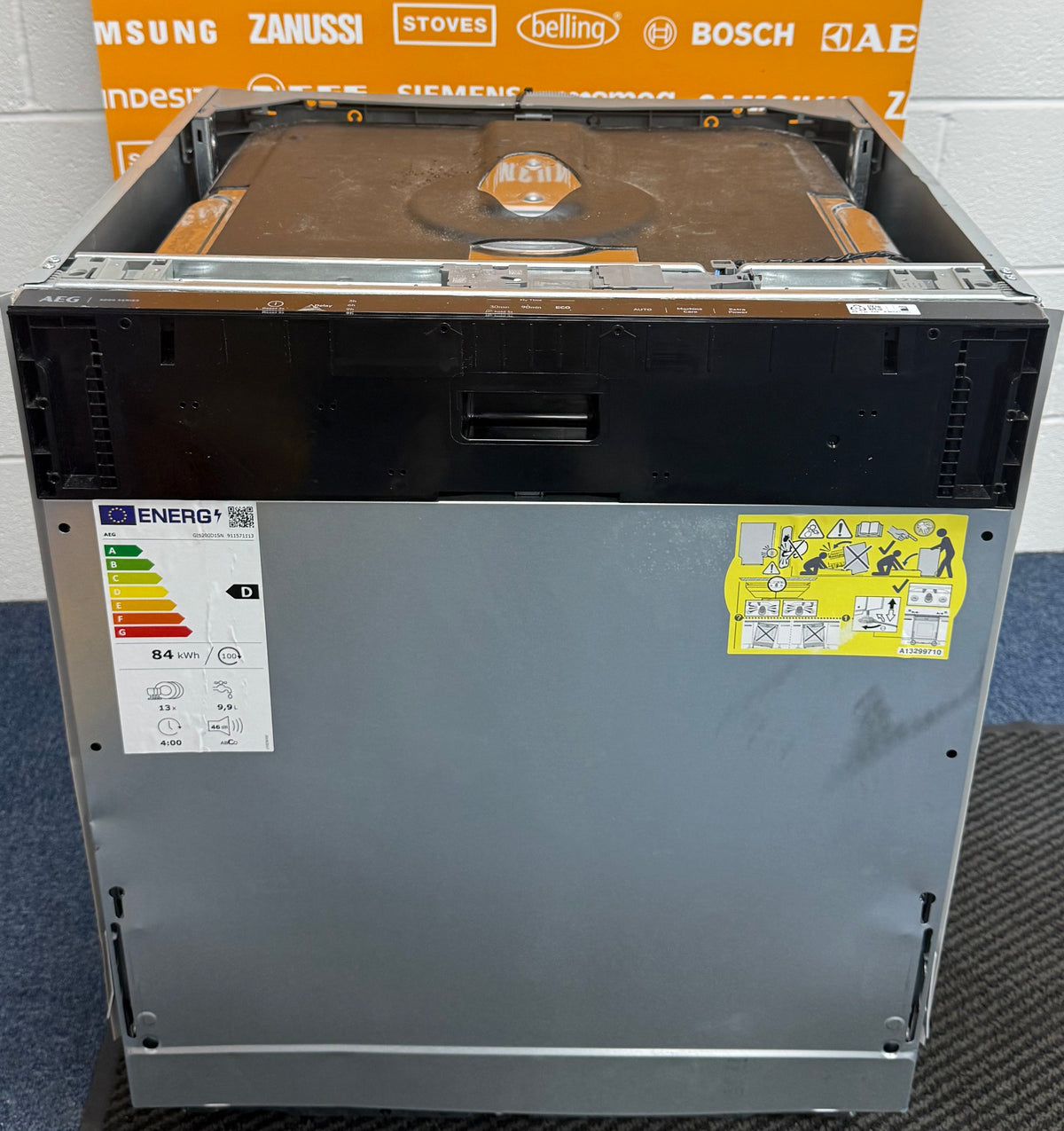 AEG GI5200D1SN (96) 5000 Series AirDry Fully Integrated Dishwasher - D Rated - (Ex Display) - HW182696