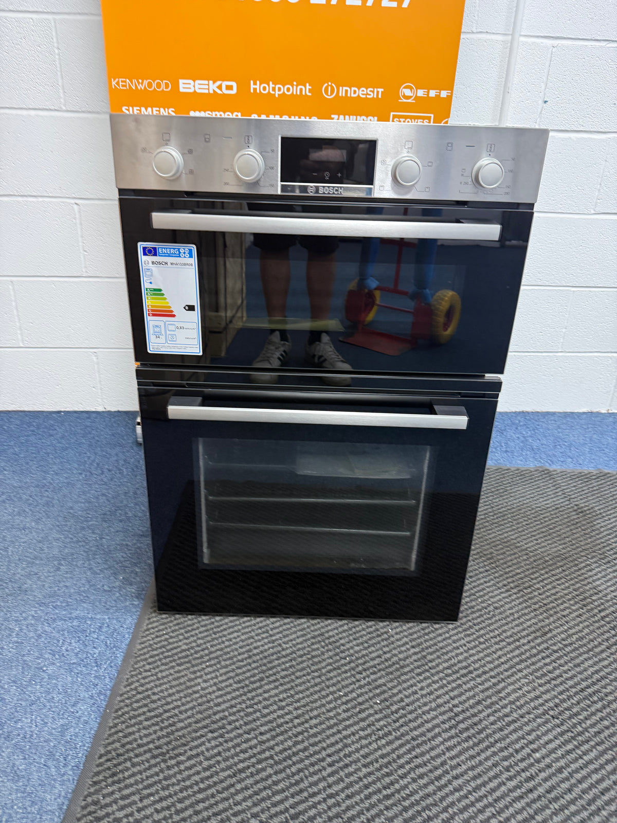 Bosch Series 2 MHA133BR0B (89) Built In Electric Double Oven in Stainless Steel - A Rated - (Ex Display blemished ) - HW182689