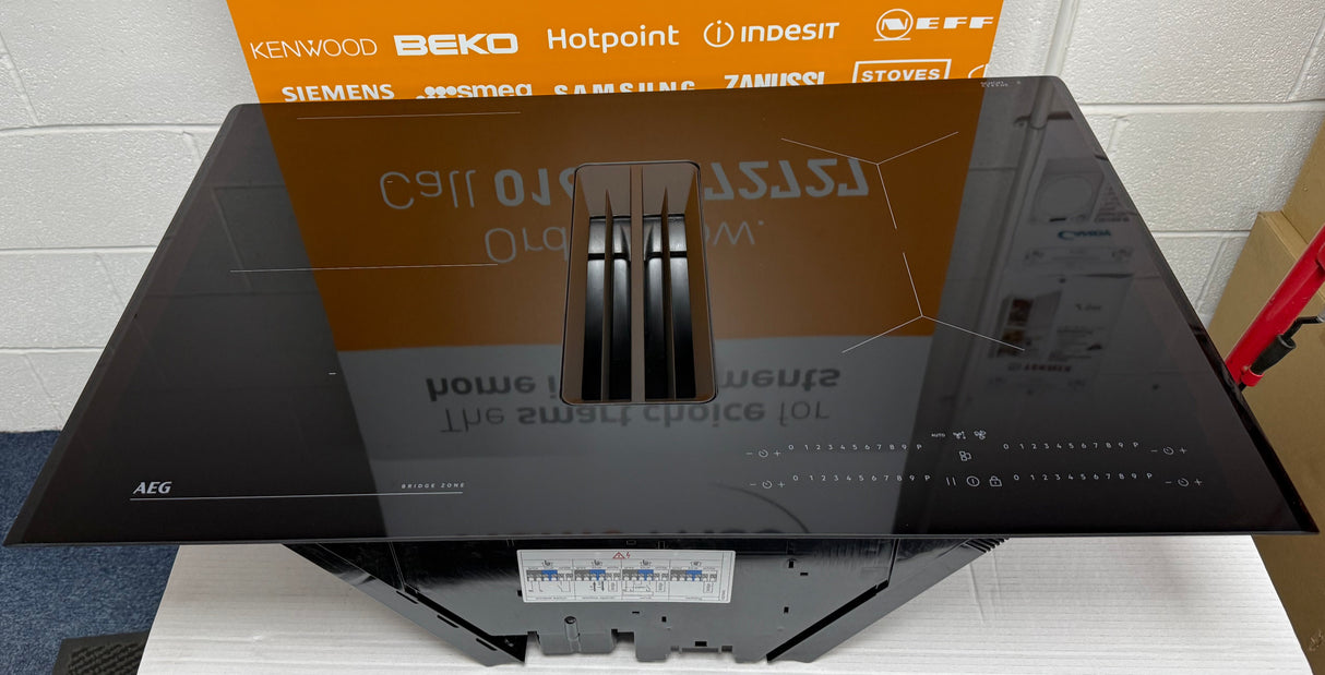 AEG Series 6000 TH84CB03FB (01) 81cm Induction Hob with Venting Extraction in Black - A+ Rated - (Blemished ) - HW182207-01