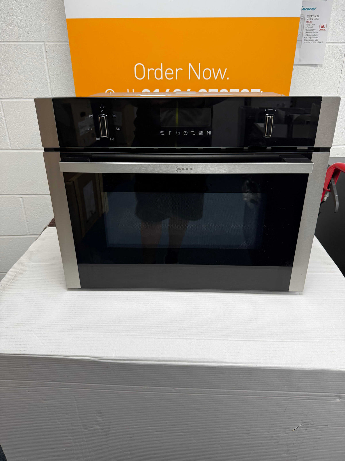 Neff C1AMG84N1B N50 (54) Built-In Combination 900W Microwave Oven in Stainless Steel - (Ex Display) - HW182854