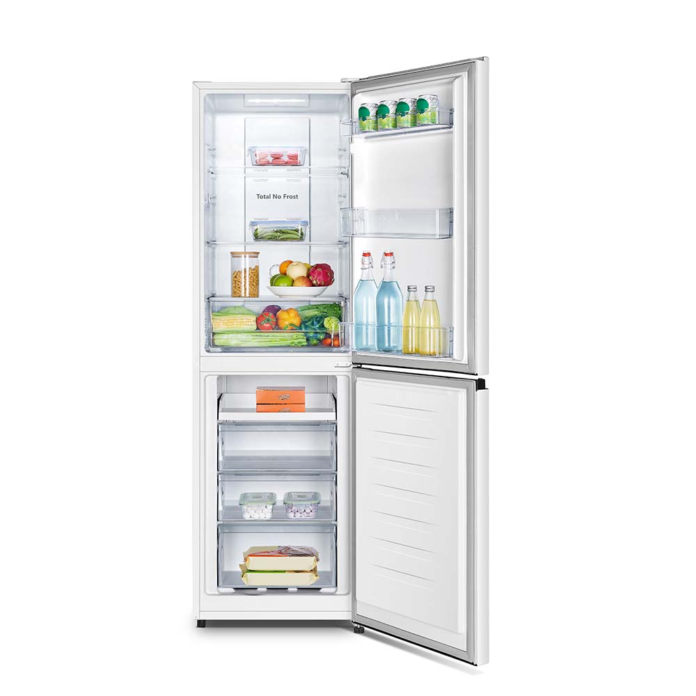 Teknix FFPH1825PW/E 256 Litre Fridge Freezer with Total No Frost in White - POHW0084
