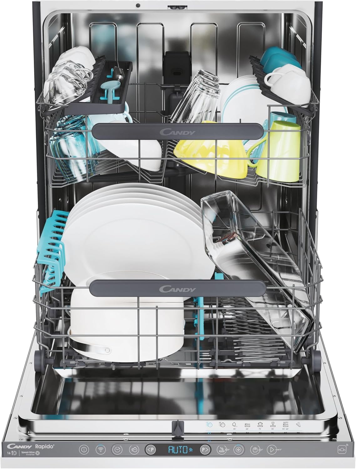 Candy Rapido CI 5D6F0MA-80 15 Place Settings Full-size Integrated Dishwasher - D Rated - POHW0143