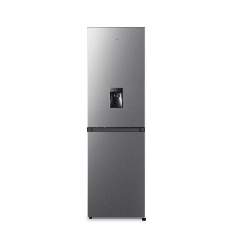 Teknix FFH1825WS 182cm Total No Frost Fridge Freezer with Water Dispenser in Silver