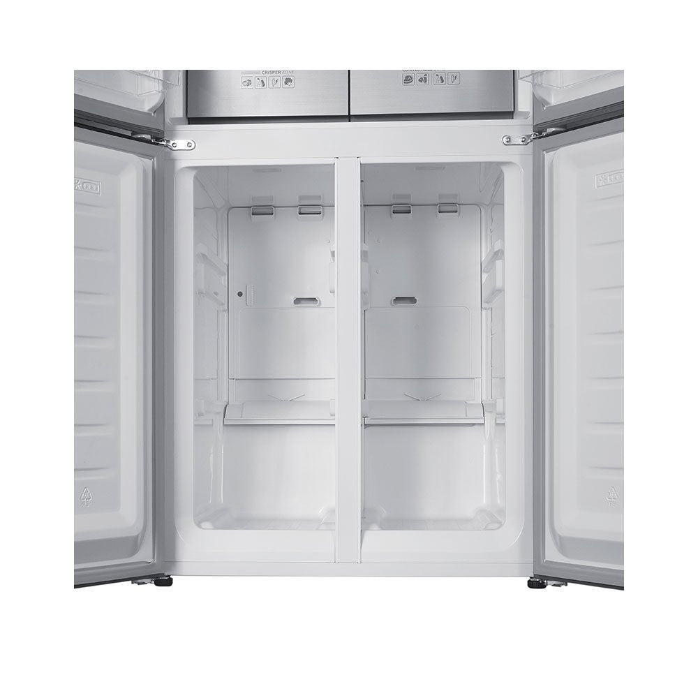 Teknix TMD18079BI 80cm Multi Door Fridge Freezer in Dark Inox - 466 Litres - E Rated