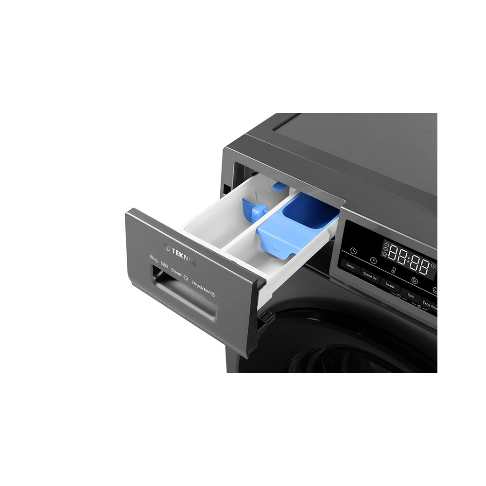 Teknix TK3W1014XS 10KG 1400 Spin Washing Machine in Graphite - A Rated - 3 Year Guarantee - POHW0099