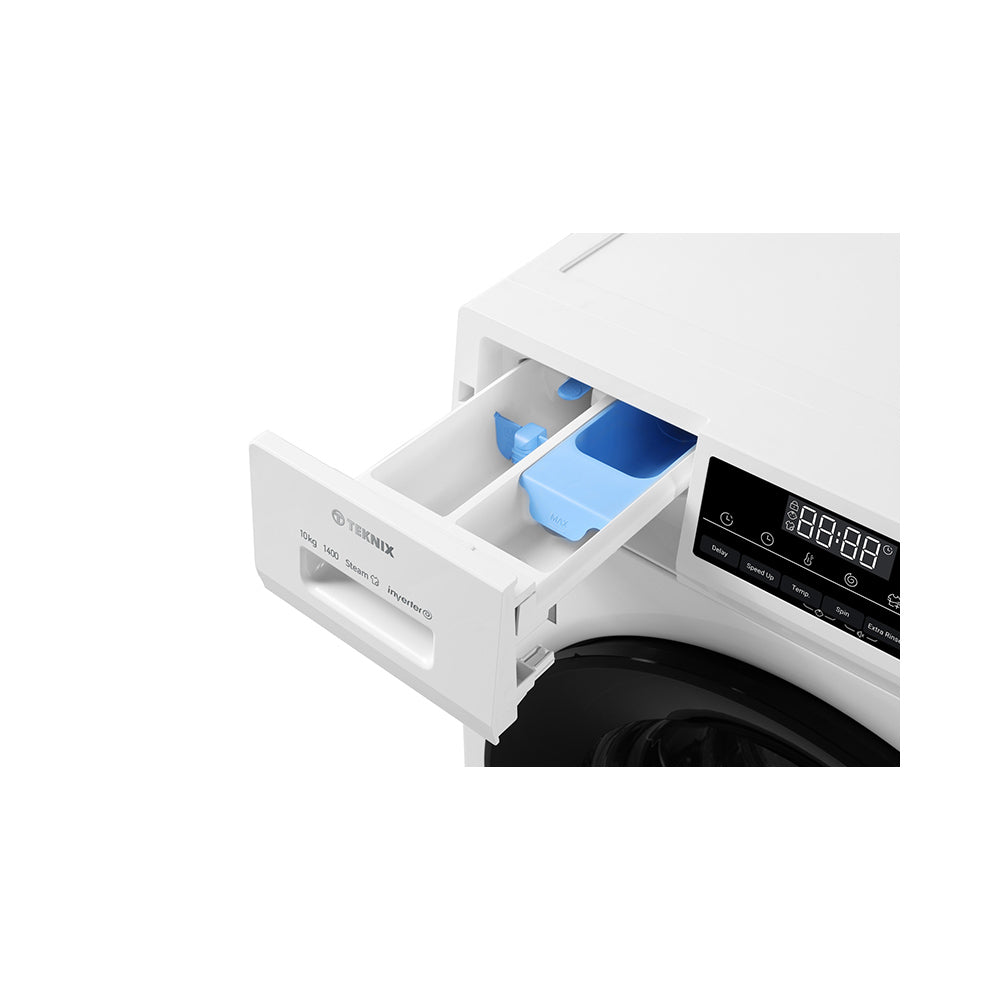 Teknix TK3W1014XW 10KG 1400 Spin Washing Machine in White - A Rated - 3 Year Guarantee - POHW0100