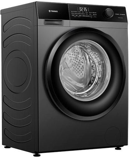 Teknix TK5W1214HS 12KG 1400 Spin Washing Machine in Titanium - A Rated - 5 Year Guarantee - POHW0105