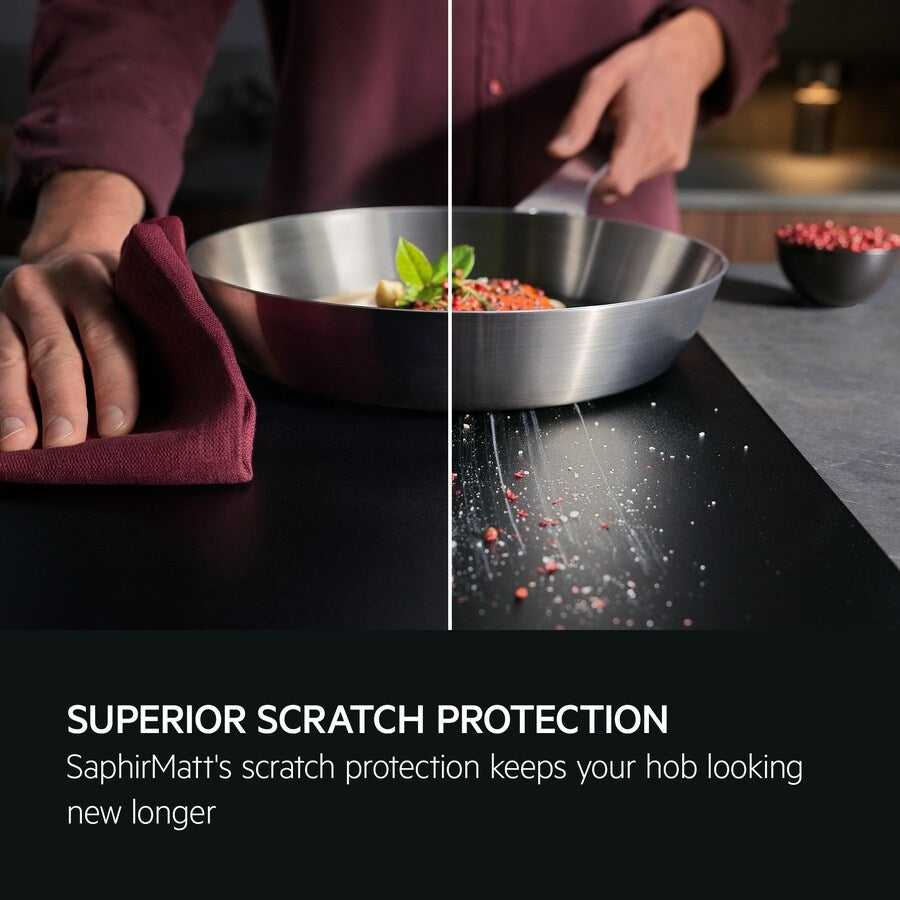 AEG Venting induction hob SaphirMatt® TCH74B01FZ (13) 71cm 4 Zone Induction Hob with Venting Extraction in Matt Black - A+ Rated - (Tatty Box) - HW182713 - MANAGERS SPECIAL NOW £1327.20
