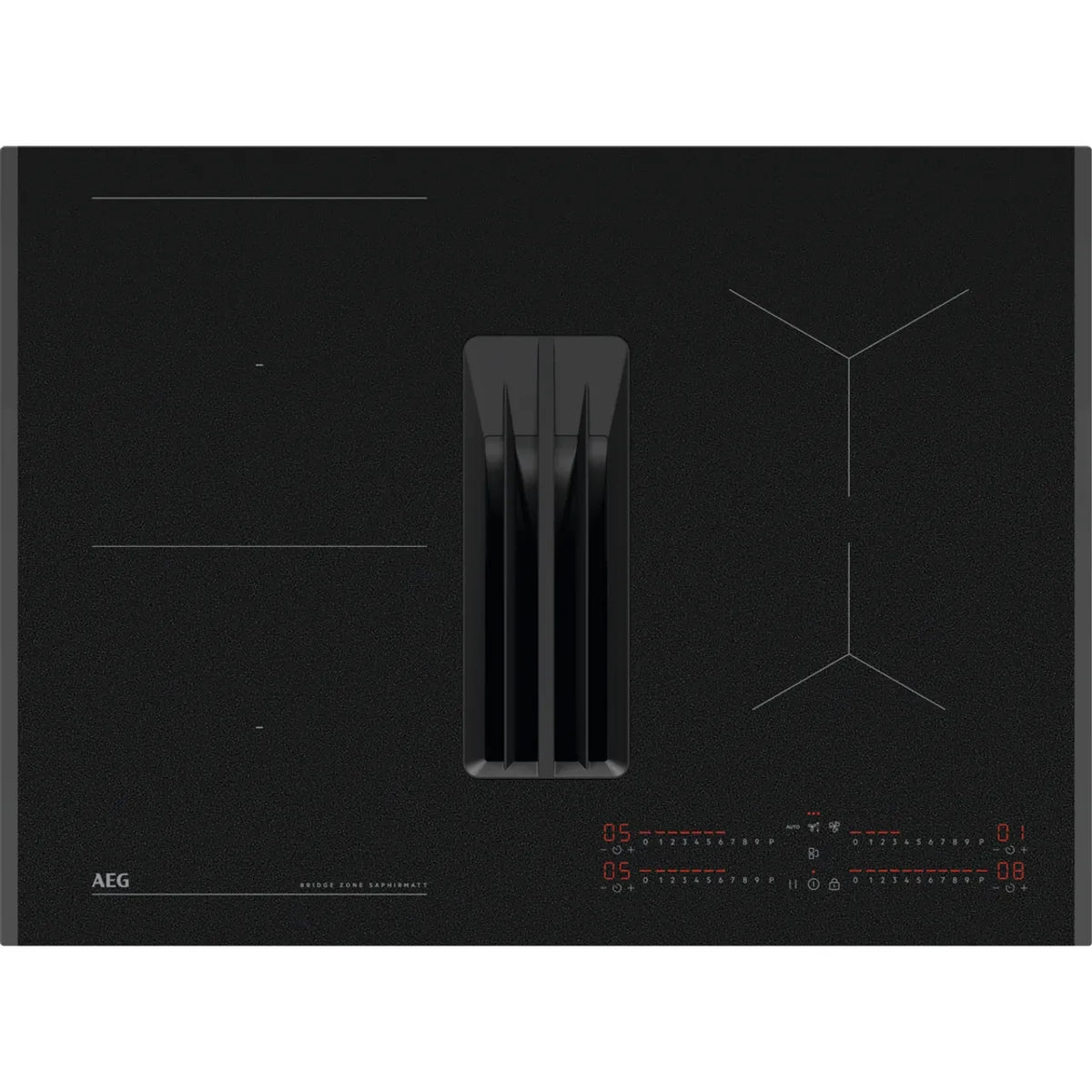 AEG Venting induction hob SaphirMatt® TCH74B01FZ (13) 71cm 4 Zone Induction Hob with Venting Extraction in Matt Black - A+ Rated - (Tatty Box) - HW182713 - MANAGERS SPECIAL NOW £1327.20