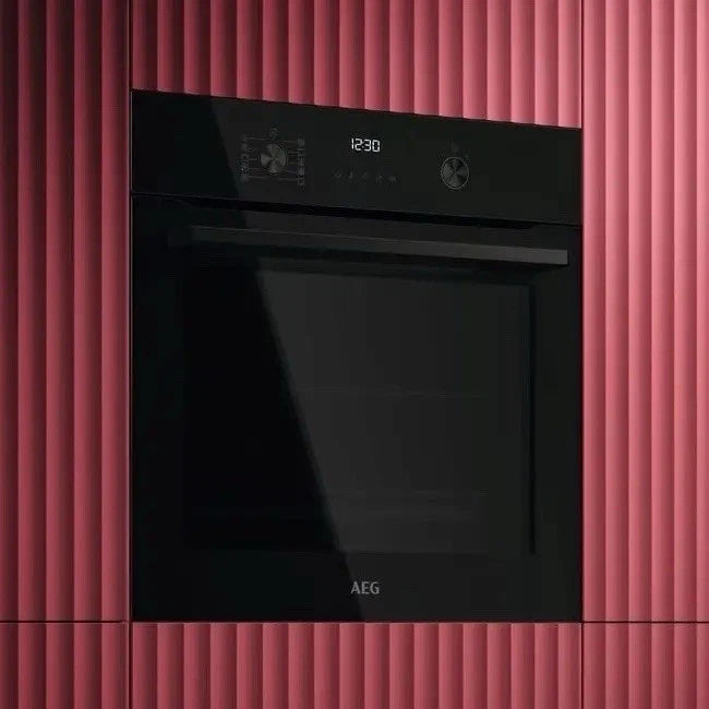 AEG 6000 Series OS6PB50AK (81) Built-in Electric Single Oven with Pyrolytic Self Cleaning in Black - A+ Rated - (Ex Display) - HW182281