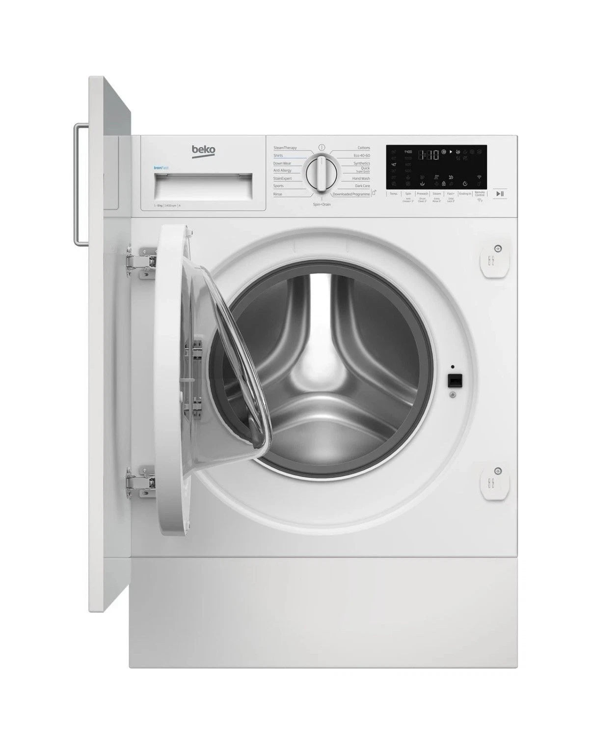 Beko WTIK94121F Integrated 9KG 1400 Spin Washing Machine in White - A Rated NEW HW182333