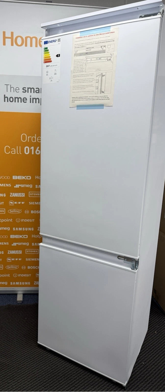 CDA FW727 (69) 70/30 Integrated Frost Free Fridge Freezer - E Rated - (Ex Display) - HW182569
