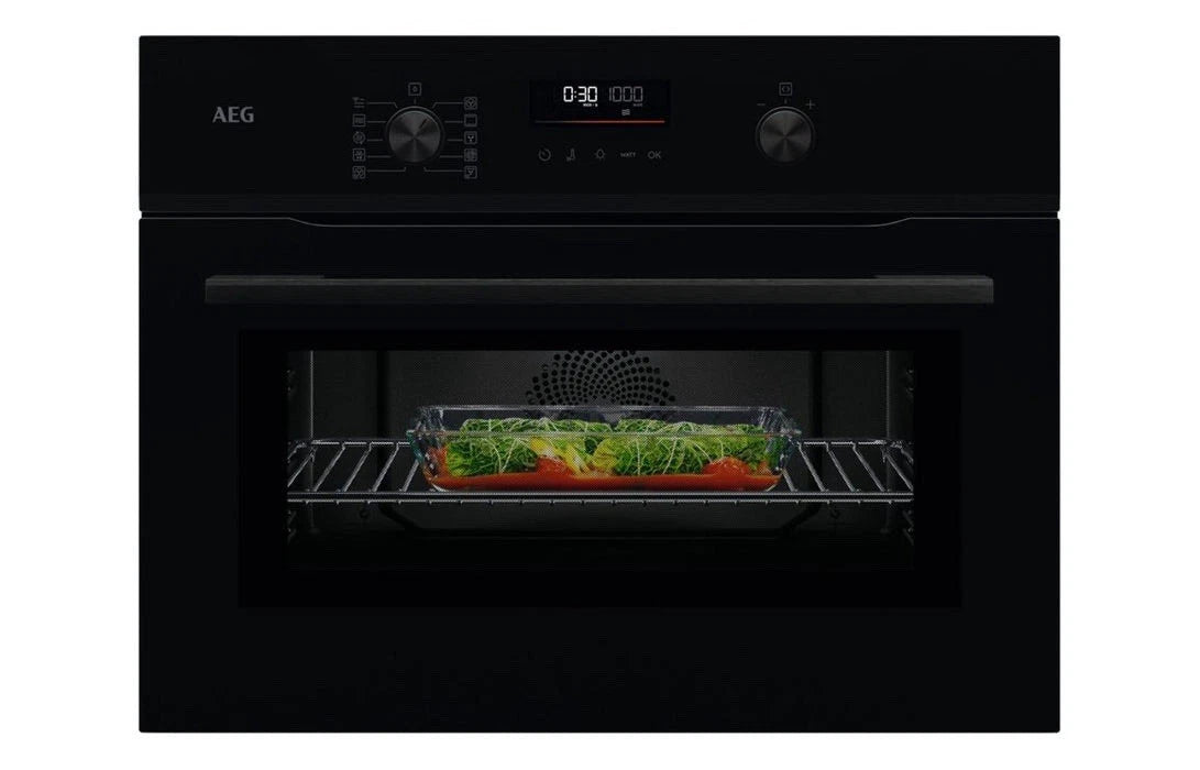 AEG 6000 Series NKK6N501B (08) Combination Oven and Microwave in Black - (Tatty Box) - HW182408