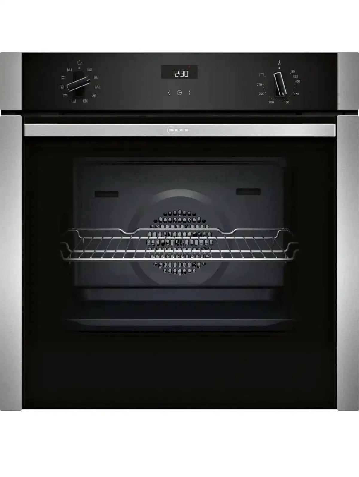 Neff N50 B3ACE4AN3B (65) Built in Slide & Hide Electric Single Oven in Stainless Steel - (Ex Display) - HW182865