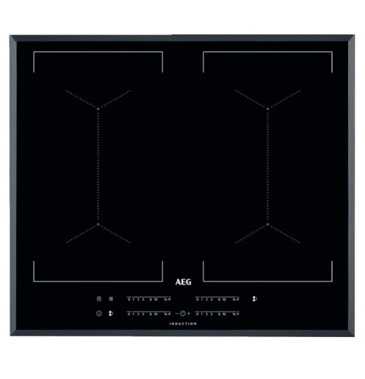 AEG IKE64450FB 60cm 4-Zone Induction Hob with Multibridge Surface - (Tatty Box) - HW181829-01