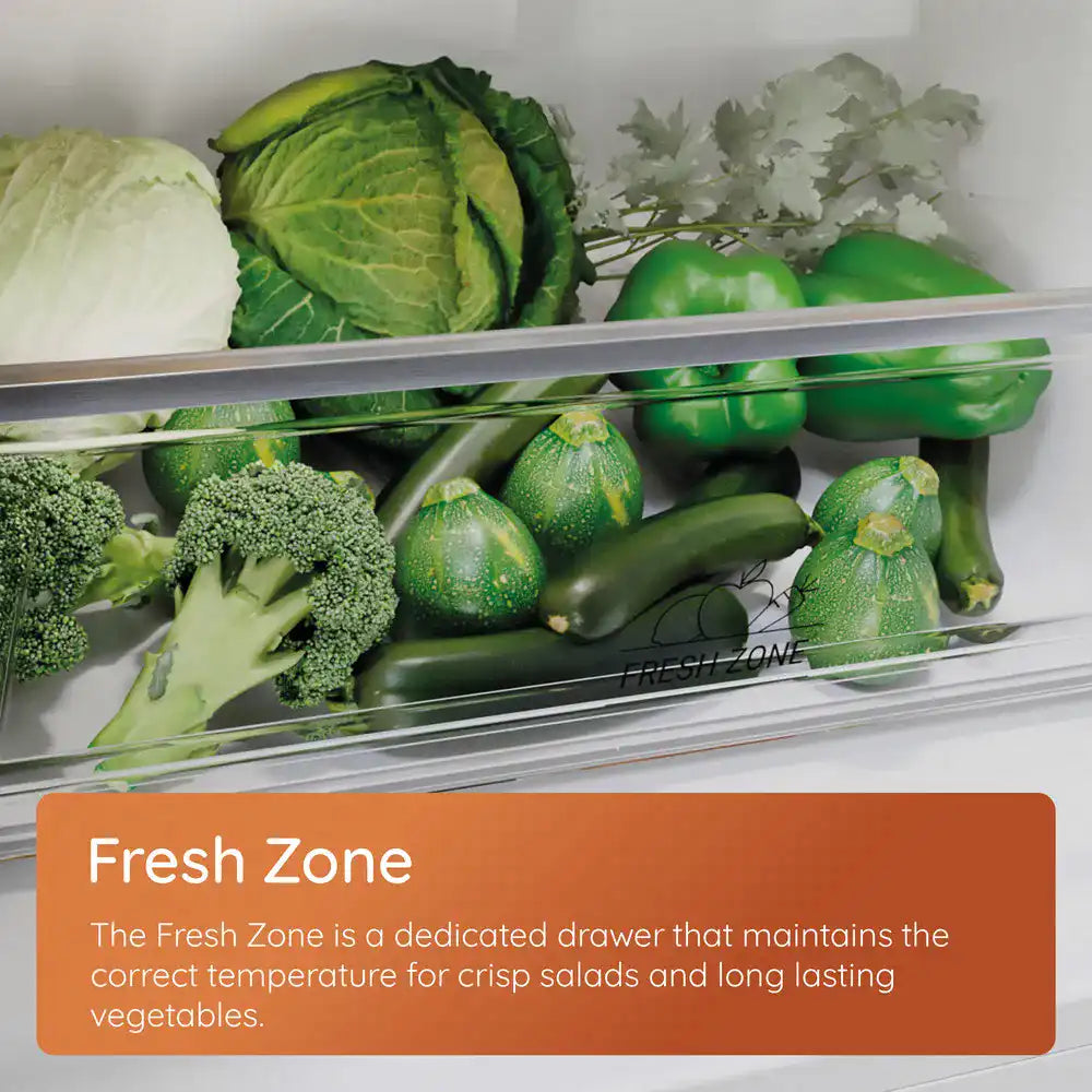Hotpoint HTC20 T322 UK (63) 194cm Extra Tall 280L 70/30 Integrated No Frost Fridge Freezer - Sliding Door Hinge - E Rated - (Ex Display) - HW182863