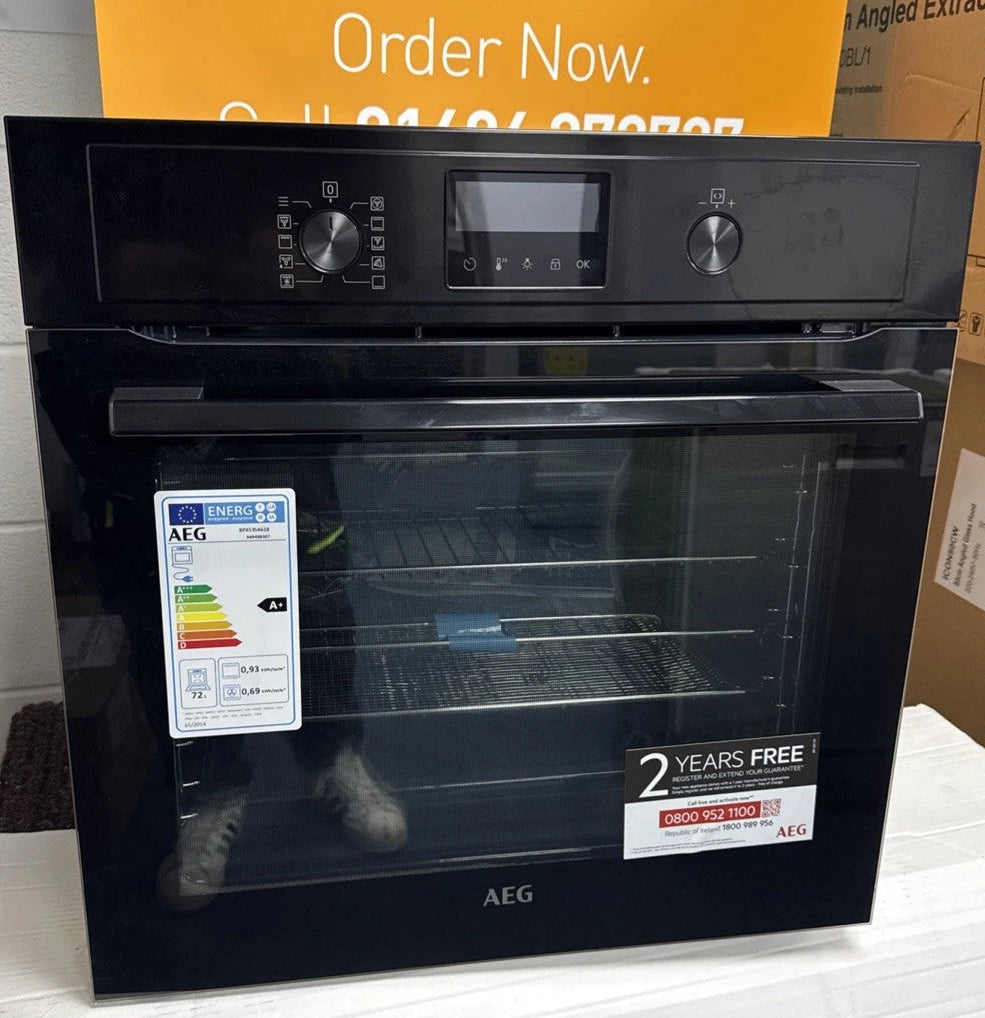 AEG BPX535A61B (63) 3000 Built-in Single Electric Oven with AirFry and Pyrolytic Self Cleaning - A+ Rated - (Ex Display) - HW182656