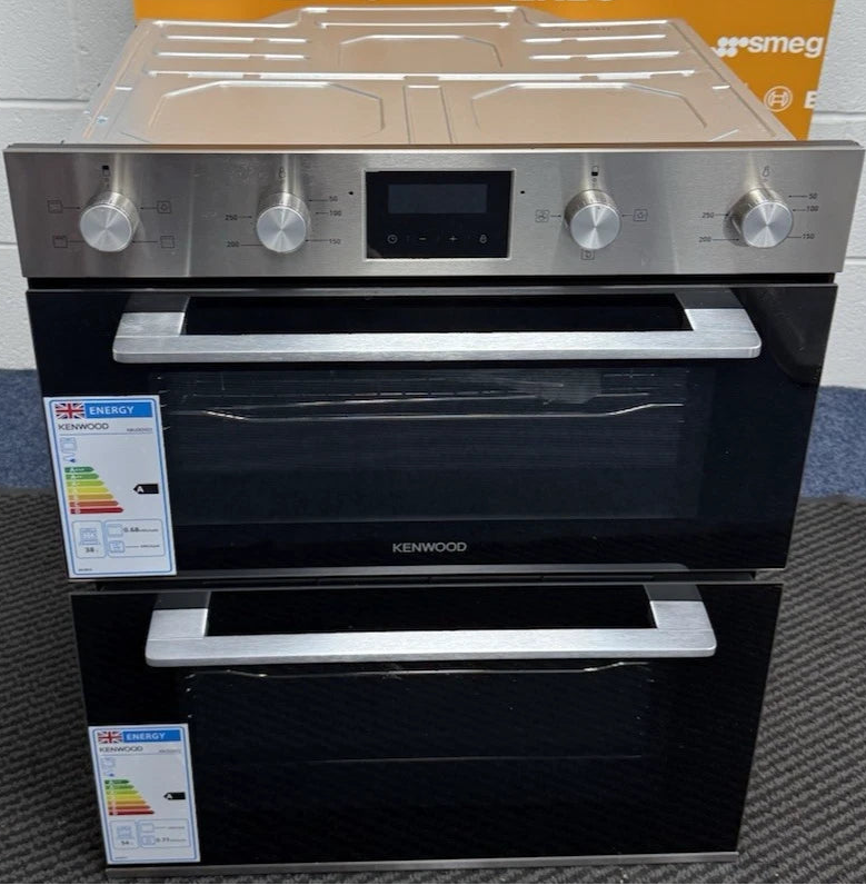 Kenwood KBUDOX25 (51) Electric Built-under Double Oven in Black & Stainless Steel - A/A Rated - HW182651