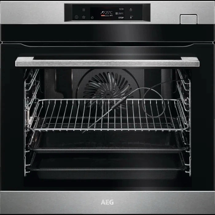 AEG 7000 BSK772380M SteamCrisp Built-In Single Oven with Pyrolytic Self Cleaning in Stainless Steel - A+ Rated (Blemished) - HW181820