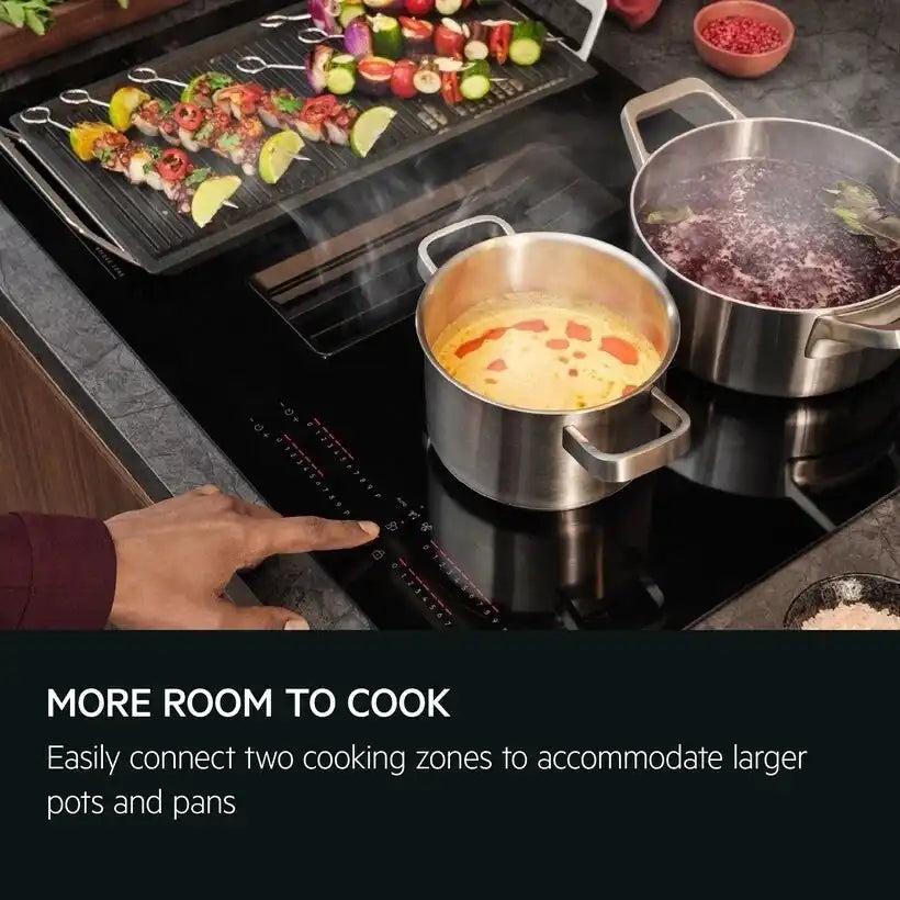 AEG Series 6000 TH84CB03FB (60) 81cm Induction Hob with Venting Extraction in Black - A+ Rated I- (Slightly Blemished) - HW182860 - MANAGERS SPECIAL Was £1599.00 Now £1199.00