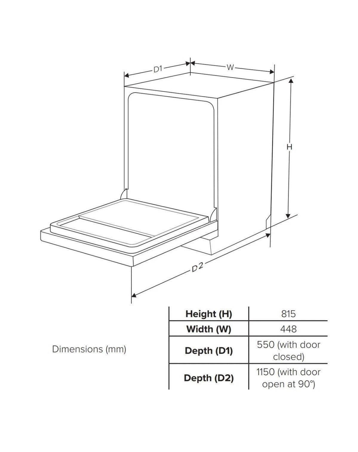 CDA SCD4509 (95) 45cm Slimline Fully Integrated Dishwasher with 9 Place Settings in Black - (New Stock) - HW182695