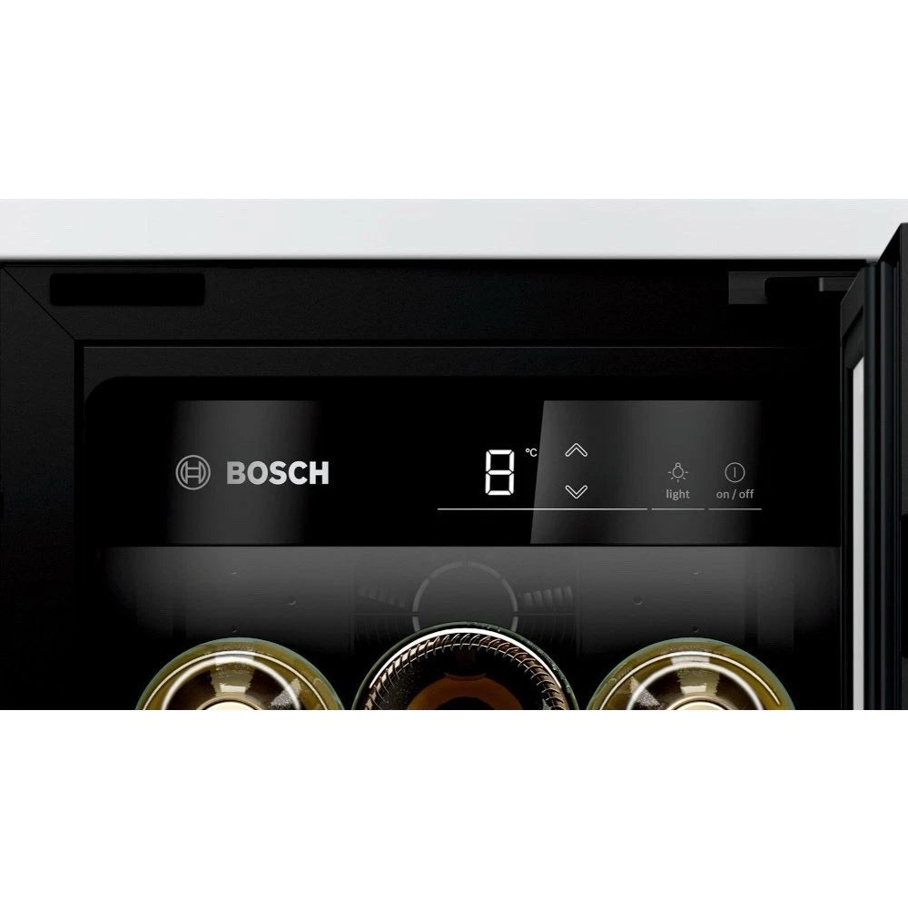 Bosch Series 6 KUW20VHF0G (10) 21 Bottle 30cm Built-in Wine Cooler - F Rated - (Ex Display) - HW182310