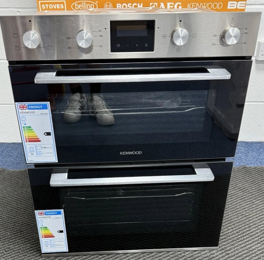 Kenwood KBUDOX25 (51) Electric Built-under Double Oven in Black & Stainless Steel - A/A Rated - HW182651