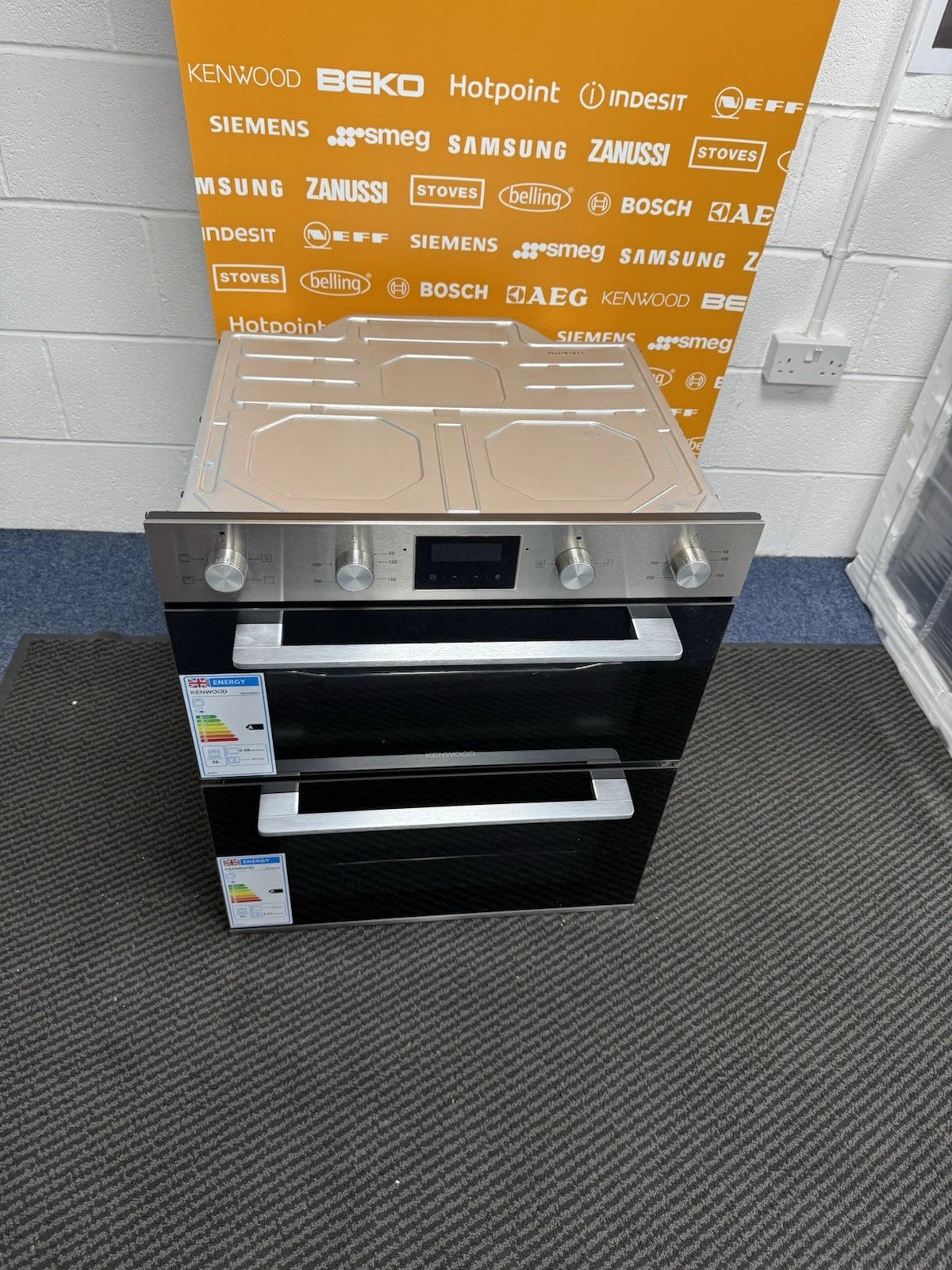 Kenwood KBUDOX25 (87) Electric Built-under Double Oven in Black & Stainless Steel - A/A Rated - HW181887