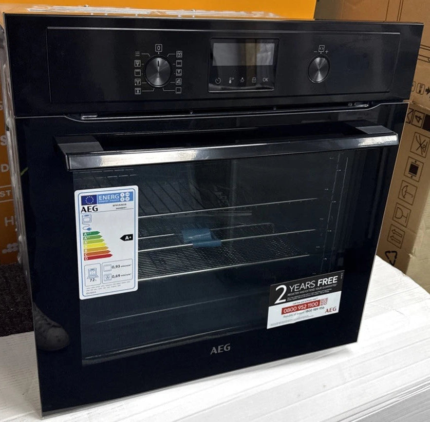 AEG BPX535A61B (63) 3000 Built-in Single Electric Oven with AirFry and Pyrolytic Self Cleaning - A+ Rated - (Ex Display) - HW182656