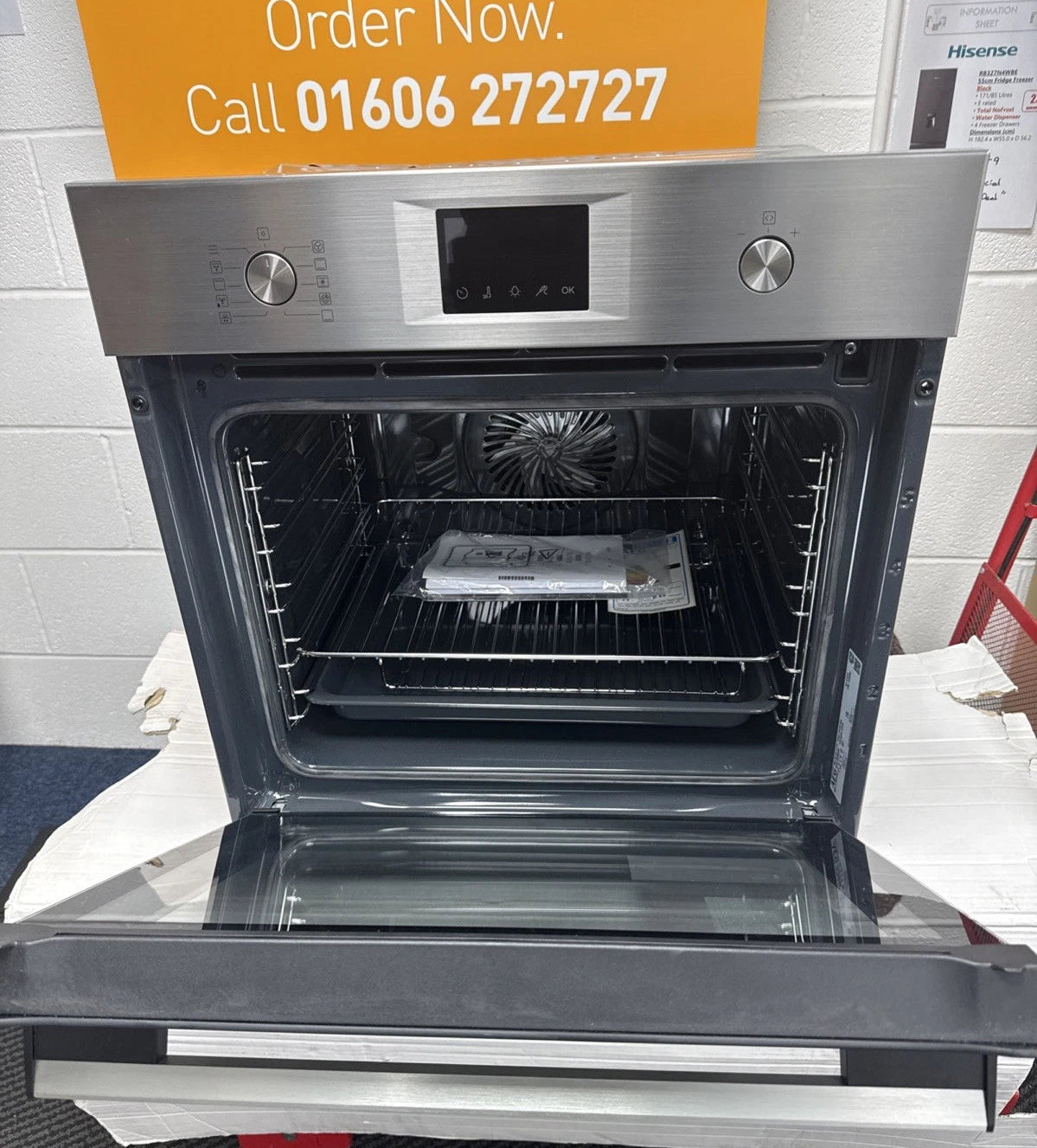 AEG Series 6000 OS6AB50AM (79) Sense Cook Aqua Clean Built-in Single Oven in Stainless Steel - A+ Rated - (Ex Display) - HW182279