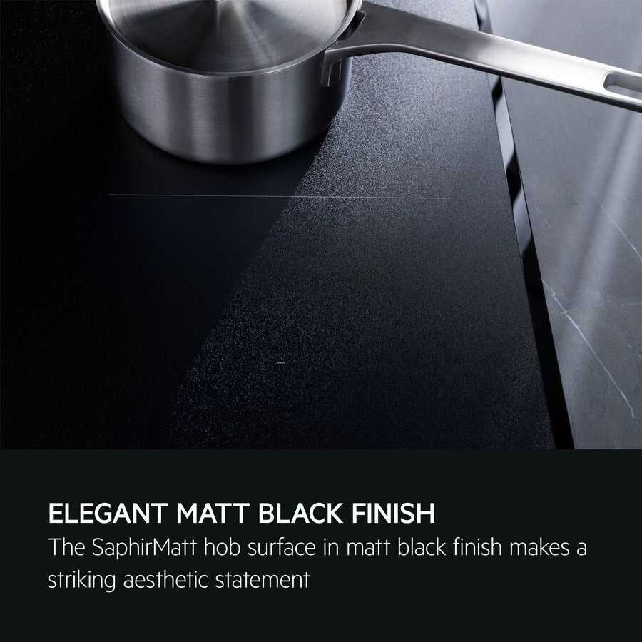 AEG Venting induction hob SaphirMatt® TCH74B01FZ (13) 71cm 4 Zone Induction Hob with Venting Extraction in Matt Black - A+ Rated - (Tatty Box) - HW182713 - MANAGERS SPECIAL NOW £1327.20
