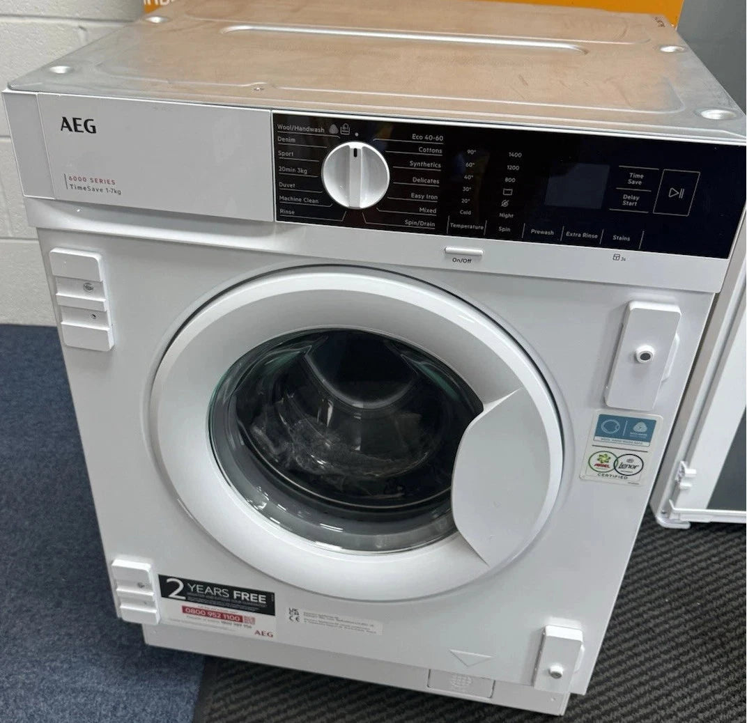 AEG LFX6G7434BI (98) 6000 Series ProSense Integrated 7 kg 1400 Spin Washing Machine - B Rated - (Ex Display) - HW182798
