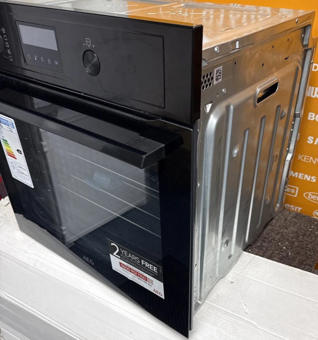 AEG BPX535A61B (63) 3000 Built-in Single Electric Oven with AirFry and Pyrolytic Self Cleaning - A+ Rated - (Ex Display) - HW182656