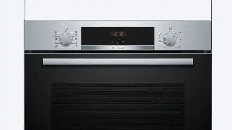 Bosch Series 4 HQA534BS3B (02) Built In Electric Single Oven with added Steam Function in Stainless Steel - A+ Rated - (Ex Display) - HW182154-02