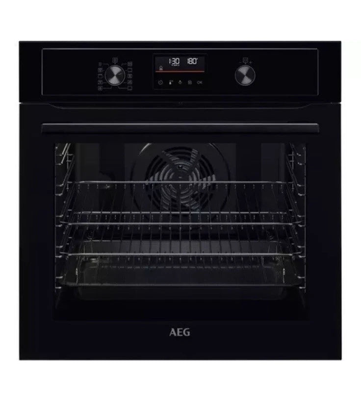 AEG BPX535061B (89) Built-In Electric Single Oven with Pyrolytic Self Cleaning in Black - A Rated - (Ex Display) - HW181789