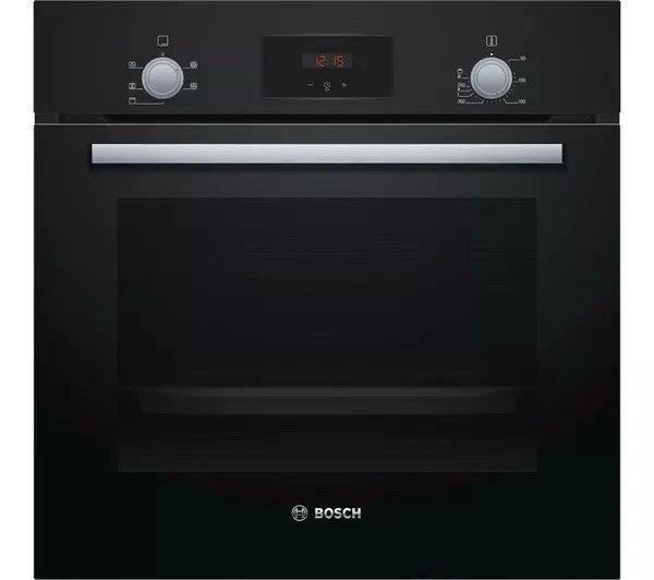 Bosch Series 2 HHF113BA0B (84) Built-In Electric Single Oven in Black with 13 Amp Plug - A Rated - (Ex Display) - HW182284